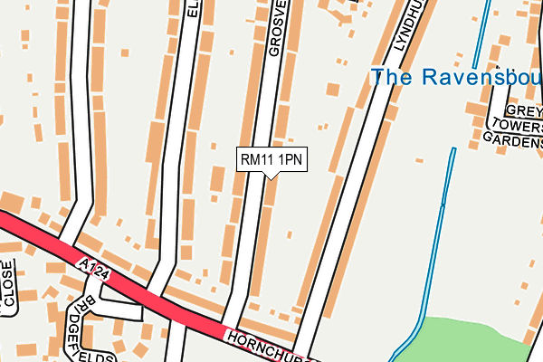 RM11 1PN map - OS OpenMap – Local (Ordnance Survey) RM11 1PN map - OS OpenMap – Local (Ordnance Survey)