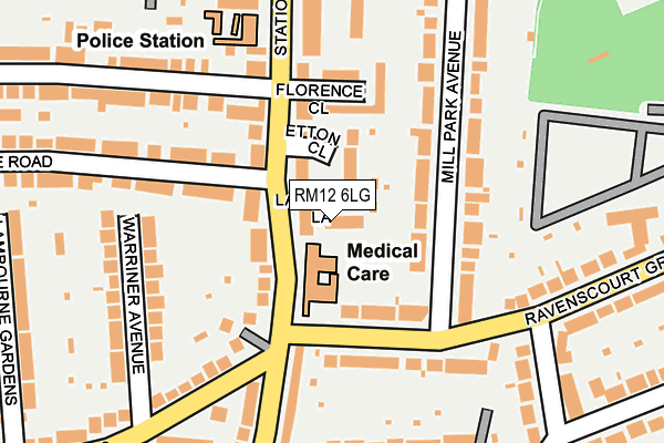 RM12 6LG map - OS OpenMap – Local (Ordnance Survey) RM12 6LG map - OS OpenMap – Local (Ordnance Survey)