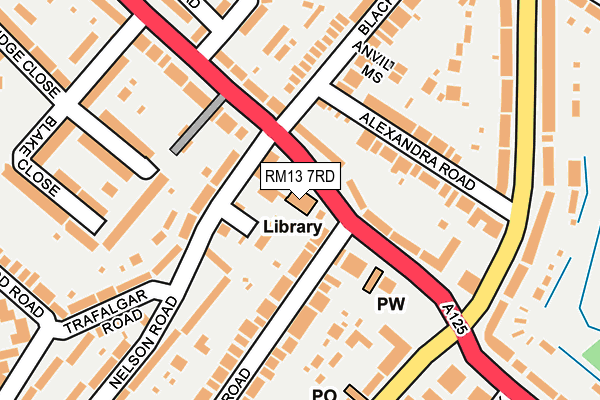RM13 7RD map - OS OpenMap – Local (Ordnance Survey) RM13 7RD map - OS OpenMap – Local (Ordnance Survey)