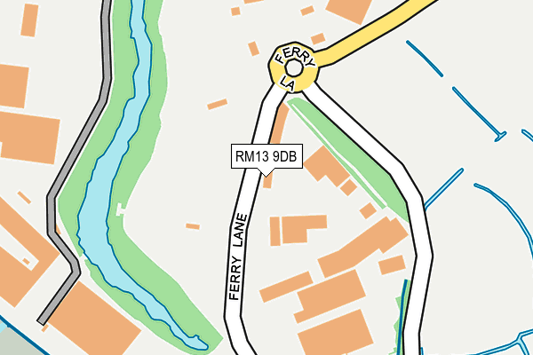 RM13 9DB map - OS OpenMap – Local (Ordnance Survey) RM13 9DB map - OS OpenMap – Local (Ordnance Survey)