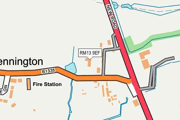 RM13 9EF map - OS OpenMap – Local (Ordnance Survey) RM13 9EF map - OS OpenMap – Local (Ordnance Survey)