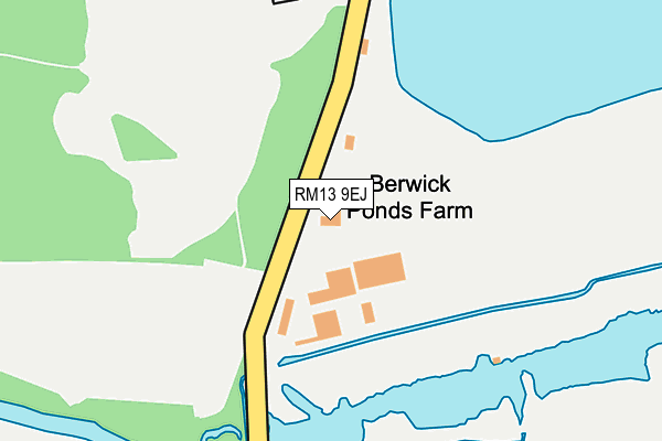 RM13 9EJ map - OS OpenMap – Local (Ordnance Survey) RM13 9EJ map - OS OpenMap – Local (Ordnance Survey)