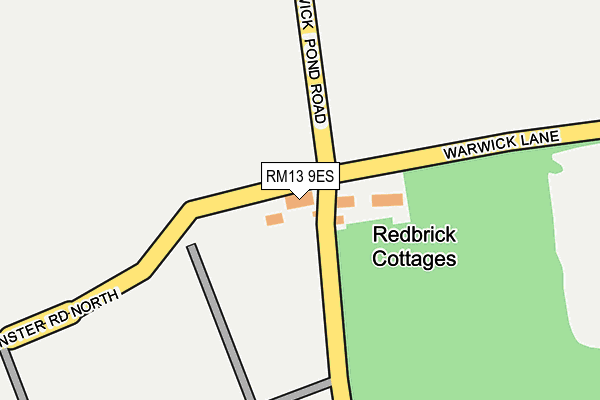 RM13 9ES map - OS OpenMap – Local (Ordnance Survey) RM13 9ES map - OS OpenMap – Local (Ordnance Survey)