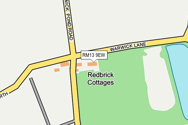 RM13 9EW map - OS OpenMap – Local (Ordnance Survey) RM13 9EW map - OS OpenMap – Local (Ordnance Survey)