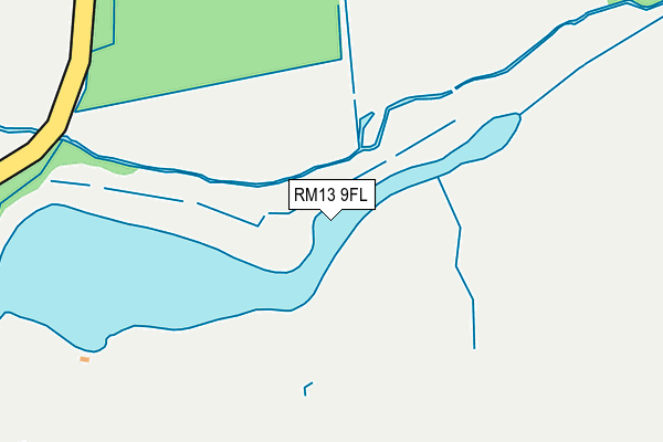 RM13 9FL map - OS OpenMap – Local (Ordnance Survey) RM13 9FL map - OS OpenMap – Local (Ordnance Survey)