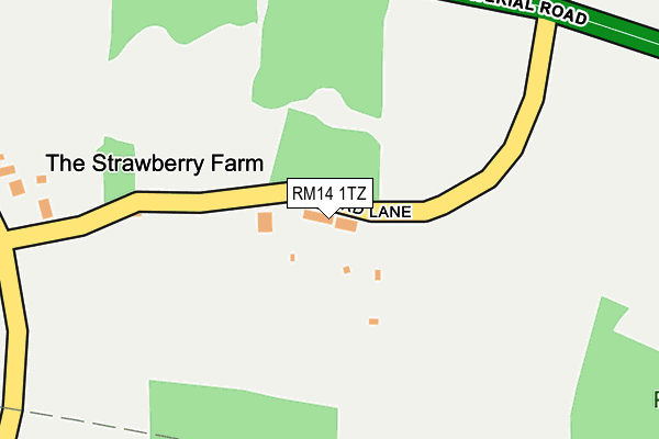 RM14 1TZ map - OS OpenMap – Local (Ordnance Survey) RM14 1TZ map - OS OpenMap – Local (Ordnance Survey)