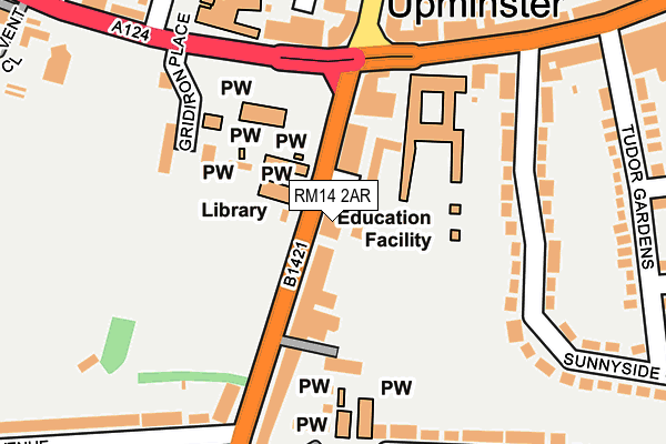 RM14 2AR map - OS OpenMap – Local (Ordnance Survey) RM14 2AR map - OS OpenMap – Local (Ordnance Survey)