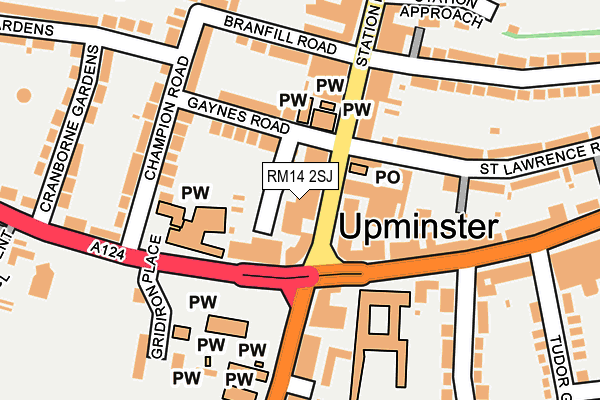 RM14 2SJ map - OS OpenMap – Local (Ordnance Survey) RM14 2SJ map - OS OpenMap – Local (Ordnance Survey)