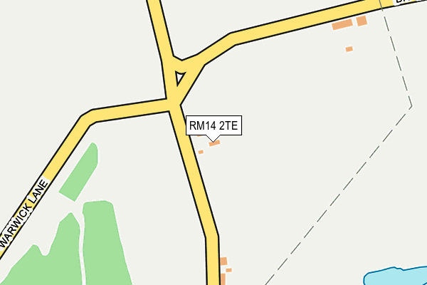 RM14 2TE map - OS OpenMap – Local (Ordnance Survey) RM14 2TE map - OS OpenMap – Local (Ordnance Survey)