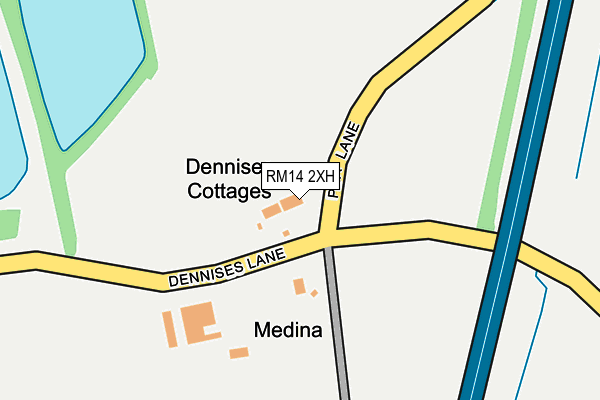 RM14 2XH map - OS OpenMap – Local (Ordnance Survey) RM14 2XH map - OS OpenMap – Local (Ordnance Survey)