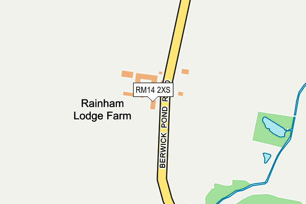 RM14 2XS map - OS OpenMap – Local (Ordnance Survey) RM14 2XS map - OS OpenMap – Local (Ordnance Survey)