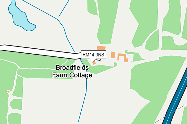 RM14 3NS map - OS OpenMap – Local (Ordnance Survey) RM14 3NS map - OS OpenMap – Local (Ordnance Survey)