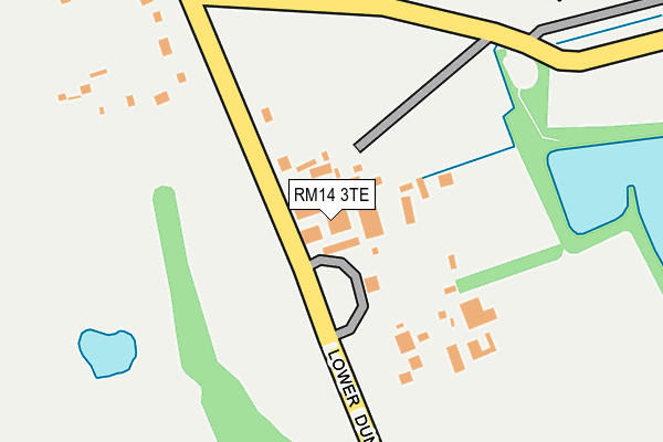 RM14 3TE map - OS OpenMap – Local (Ordnance Survey) RM14 3TE map - OS OpenMap – Local (Ordnance Survey)