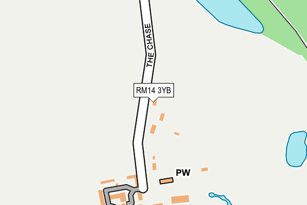 RM14 3YB map - OS OpenMap – Local (Ordnance Survey) RM14 3YB map - OS OpenMap – Local (Ordnance Survey)