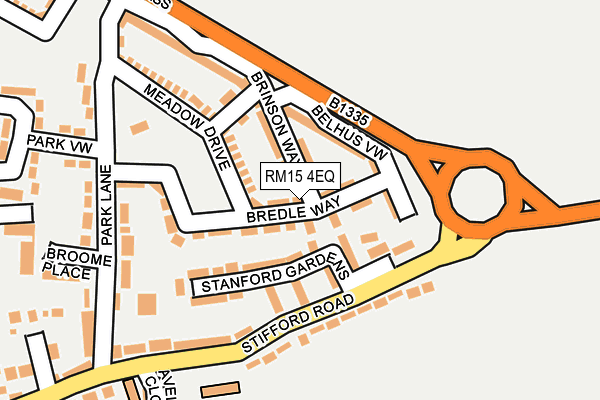 RM15 4EQ map - OS OpenMap – Local (Ordnance Survey) RM15 4EQ map - OS OpenMap – Local (Ordnance Survey)
