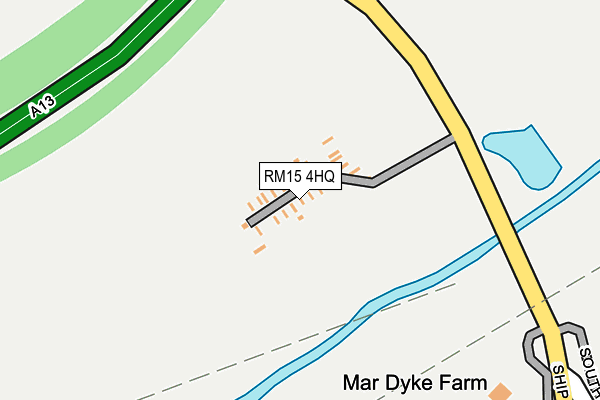 RM15 4HQ map - OS OpenMap – Local (Ordnance Survey) RM15 4HQ map - OS OpenMap – Local (Ordnance Survey)