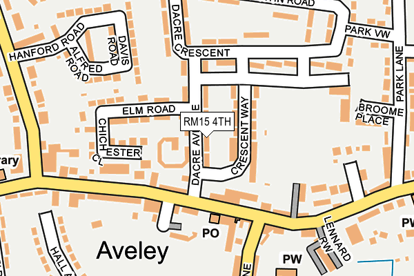 RM15 4TH map - OS OpenMap – Local (Ordnance Survey) RM15 4TH map - OS OpenMap – Local (Ordnance Survey)