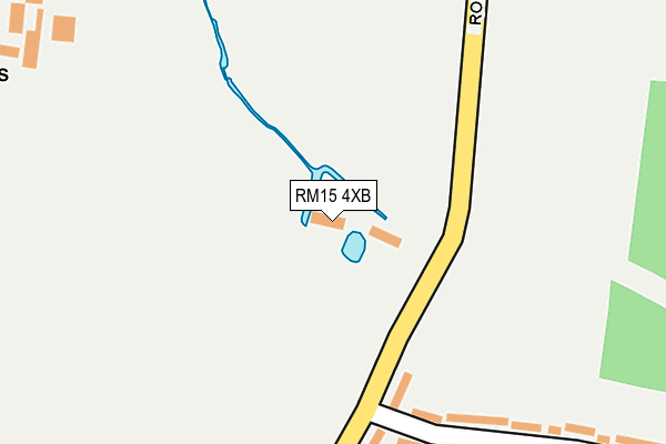 RM15 4XB map - OS OpenMap – Local (Ordnance Survey) RM15 4XB map - OS OpenMap – Local (Ordnance Survey)