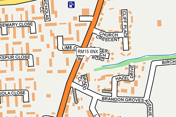 RM15 6NX map - OS OpenMap – Local (Ordnance Survey) RM15 6NX map - OS OpenMap – Local (Ordnance Survey)
