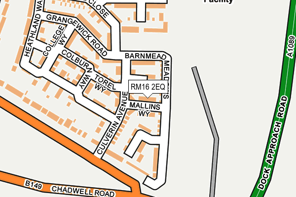 RM16 2EQ map - OS OpenMap – Local (Ordnance Survey) RM16 2EQ map - OS OpenMap – Local (Ordnance Survey)