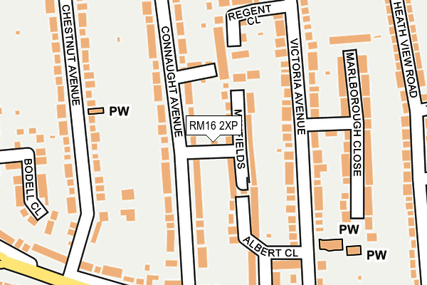 RM16 2XP map - OS OpenMap – Local (Ordnance Survey) RM16 2XP map - OS OpenMap – Local (Ordnance Survey)