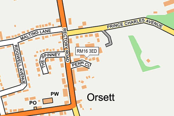 RM16 3ED map - OS OpenMap – Local (Ordnance Survey) RM16 3ED map - OS OpenMap – Local (Ordnance Survey)