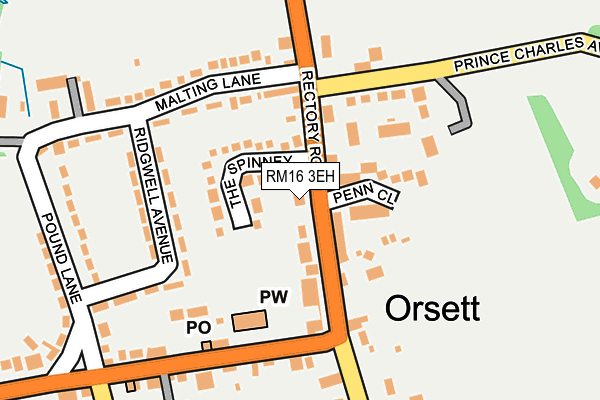 RM16 3EH map - OS OpenMap – Local (Ordnance Survey) RM16 3EH map - OS OpenMap – Local (Ordnance Survey)