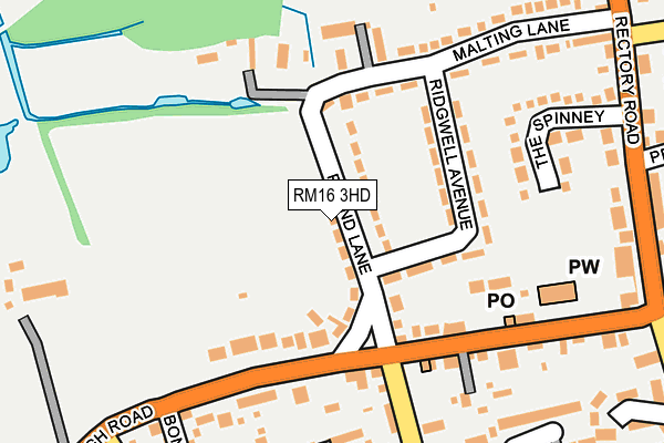 RM16 3HD map - OS OpenMap – Local (Ordnance Survey) RM16 3HD map - OS OpenMap – Local (Ordnance Survey)