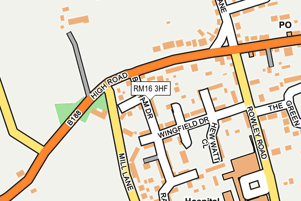RM16 3HF map - OS OpenMap – Local (Ordnance Survey) RM16 3HF map - OS OpenMap – Local (Ordnance Survey)