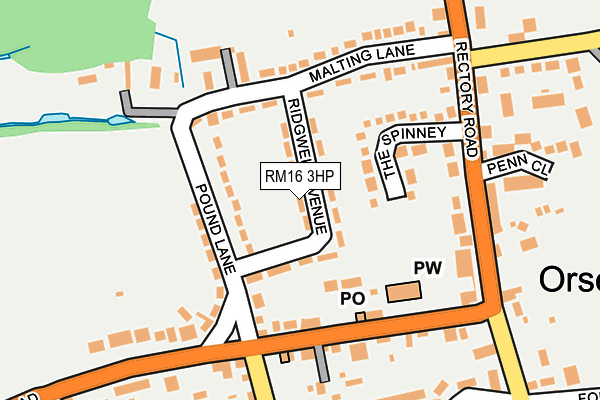 RM16 3HP map - OS OpenMap – Local (Ordnance Survey) RM16 3HP map - OS OpenMap – Local (Ordnance Survey)