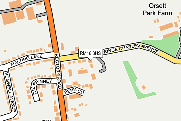RM16 3HS map - OS OpenMap – Local (Ordnance Survey) RM16 3HS map - OS OpenMap – Local (Ordnance Survey)