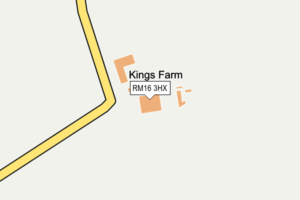 RM16 3HX map - OS OpenMap – Local (Ordnance Survey) RM16 3HX map - OS OpenMap – Local (Ordnance Survey)