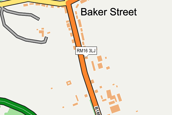 RM16 3LJ map - OS OpenMap – Local (Ordnance Survey) RM16 3LJ map - OS OpenMap – Local (Ordnance Survey)