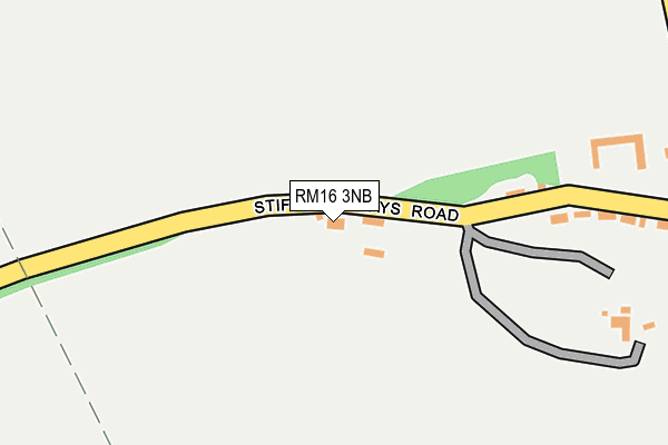 RM16 3NB map - OS OpenMap – Local (Ordnance Survey) RM16 3NB map - OS OpenMap – Local (Ordnance Survey)