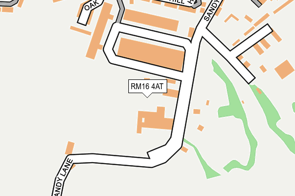 RM16 4AT map - OS OpenMap – Local (Ordnance Survey) RM16 4AT map - OS OpenMap – Local (Ordnance Survey)