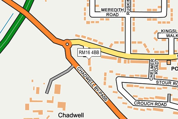 RM16 4BB map - OS OpenMap – Local (Ordnance Survey) RM16 4BB map - OS OpenMap – Local (Ordnance Survey)