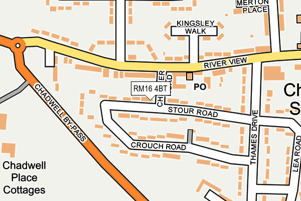 RM16 4BT map - OS OpenMap – Local (Ordnance Survey) RM16 4BT map - OS OpenMap – Local (Ordnance Survey)
