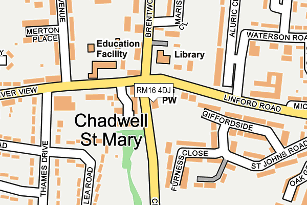 RM16 4DJ map - OS OpenMap – Local (Ordnance Survey) RM16 4DJ map - OS OpenMap – Local (Ordnance Survey)