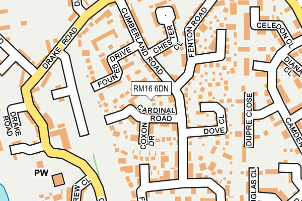 RM16 6DN map - OS OpenMap – Local (Ordnance Survey) RM16 6DN map - OS OpenMap – Local (Ordnance Survey)