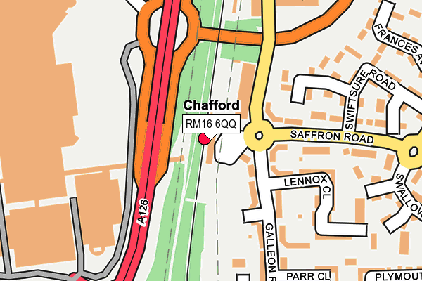RM16 6QQ map - OS OpenMap – Local (Ordnance Survey) RM16 6QQ map - OS OpenMap – Local (Ordnance Survey)