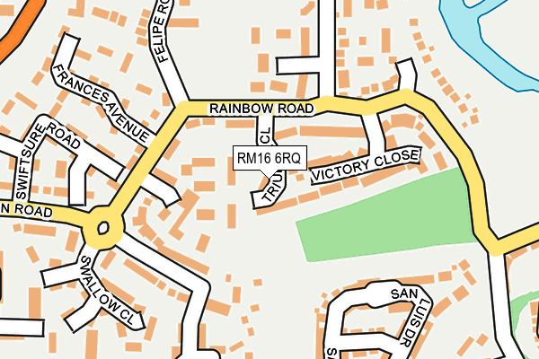 RM16 6RQ map - OS OpenMap – Local (Ordnance Survey) RM16 6RQ map - OS OpenMap – Local (Ordnance Survey)