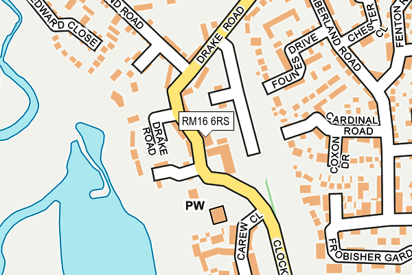 RM16 6RS map - OS OpenMap – Local (Ordnance Survey) RM16 6RS map - OS OpenMap – Local (Ordnance Survey)