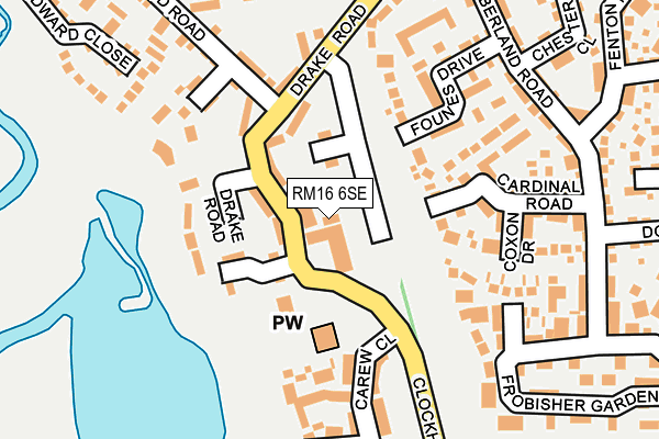 RM16 6SE map - OS OpenMap – Local (Ordnance Survey) RM16 6SE map - OS OpenMap – Local (Ordnance Survey)