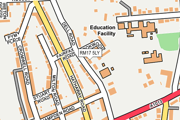 RM17 5LY map - OS OpenMap – Local (Ordnance Survey) RM17 5LY map - OS OpenMap – Local (Ordnance Survey)