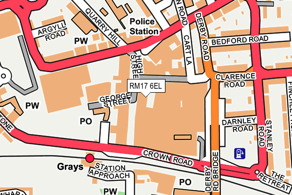 RM17 6EL map - OS OpenMap – Local (Ordnance Survey) RM17 6EL map - OS OpenMap – Local (Ordnance Survey)