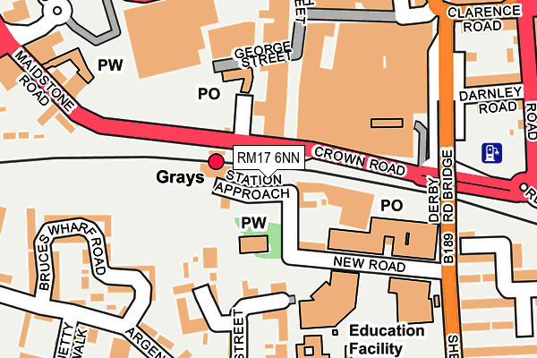 RM17 6NN map - OS OpenMap – Local (Ordnance Survey) RM17 6NN map - OS OpenMap – Local (Ordnance Survey)