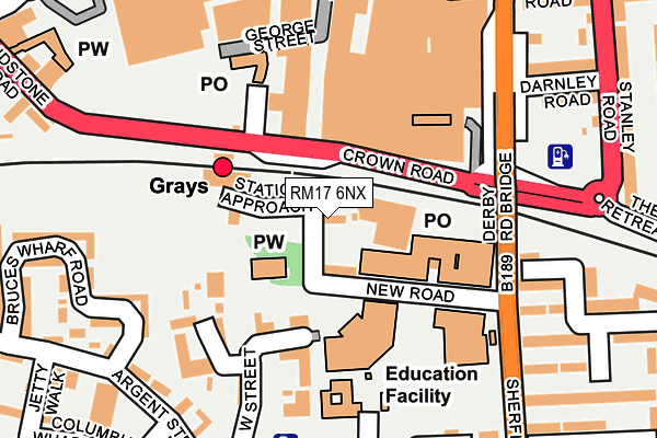 RM17 6NX map - OS OpenMap – Local (Ordnance Survey) RM17 6NX map - OS OpenMap – Local (Ordnance Survey)