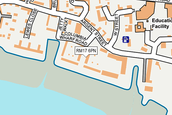 RM17 6PN map - OS OpenMap – Local (Ordnance Survey) RM17 6PN map - OS OpenMap – Local (Ordnance Survey)