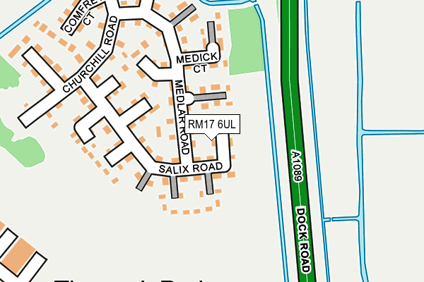 RM17 6UL map - OS OpenMap – Local (Ordnance Survey) RM17 6UL map - OS OpenMap – Local (Ordnance Survey)