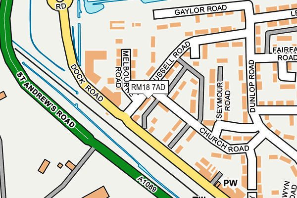 RM18 7AD map - OS OpenMap – Local (Ordnance Survey) RM18 7AD map - OS OpenMap – Local (Ordnance Survey)
